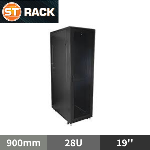 ST RACK FS2869 Floor Standing Rack Enclosure 19'' - 900mm DEPTH (28U)