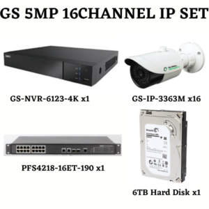 GLOBAL SECURITY 5MP (16CH) IP PACKAGE 1