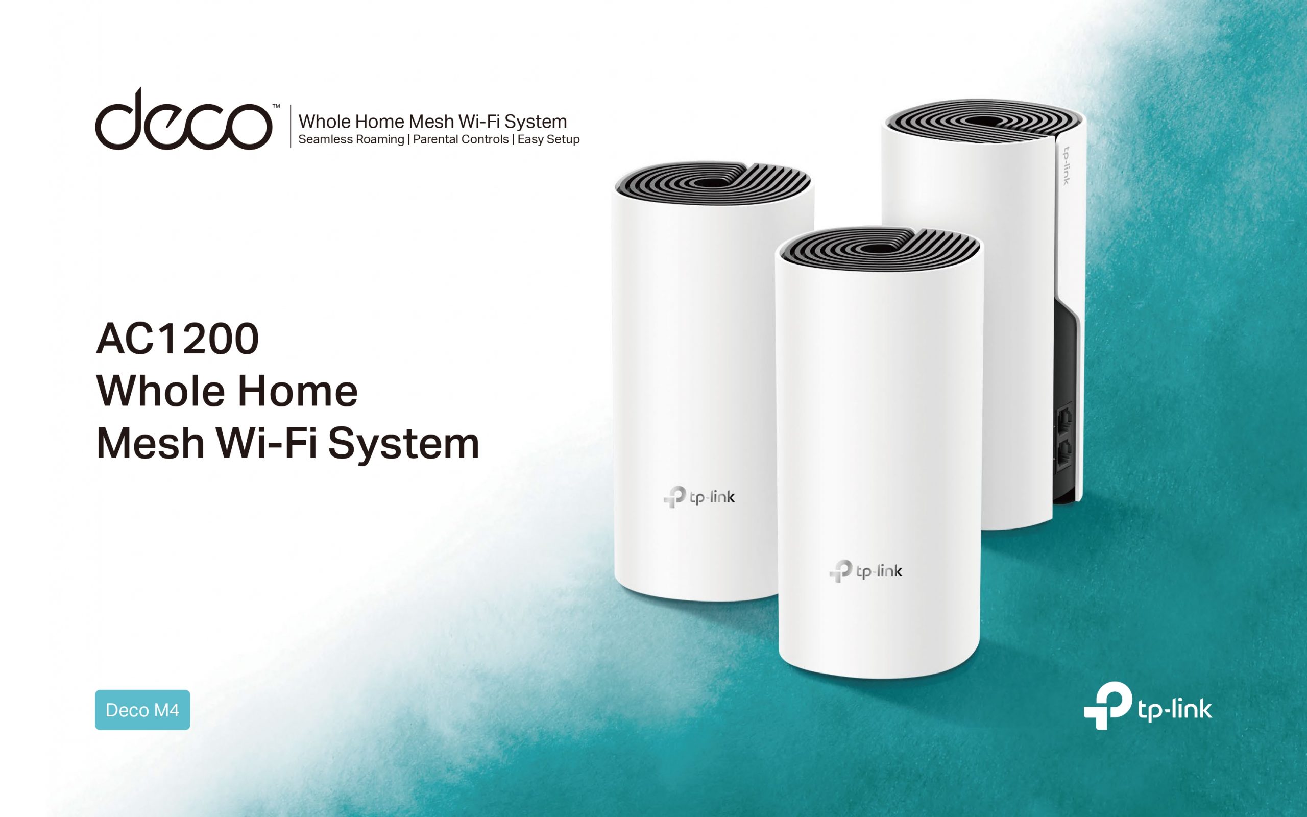 WHOLE HOME WI-FI SYSTEM DECO-M4(2-PACK) 2.4 GHz, 5 GHz - Internal - Delta