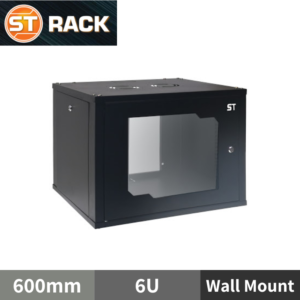 ST RACK WM0666 Wall Mount Rack Enclosure 19" - 600mm DEPTH (6U)