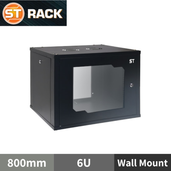 ST RACK WM0668 Wall Mount Rack Enclosure 19" - 800mm DEPTH (6U)