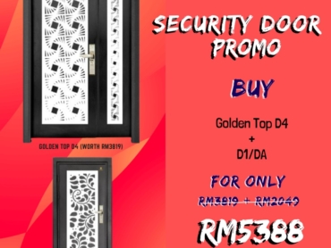 GOLDEN TOP D-Series Security Door Promotion Bundle 2 security door malaysia kl selangor 01