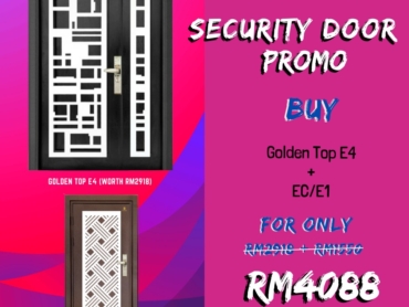 GOLDEN TOP E-Series Security Door Promotion Bundle 2 security door malaysia kuala lumpur 01